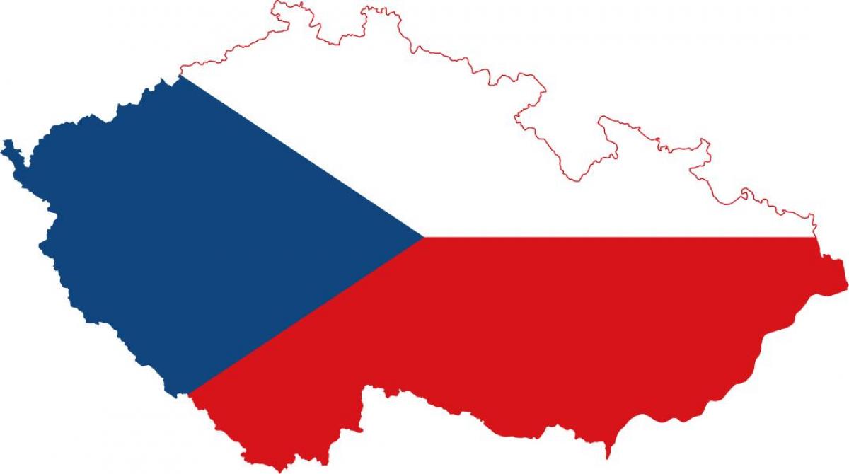 Plan Czech Republic (Czechoslovakia) drapeau